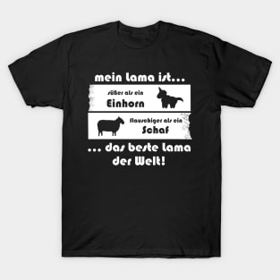 lama alpaka wolle sprüche süß lustig geschenk T-Shirt